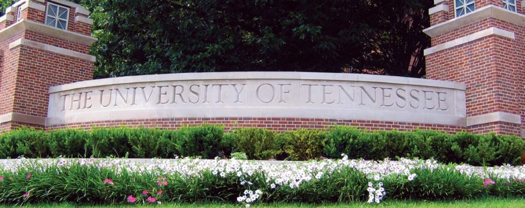 sign reading "University of Tennessee"