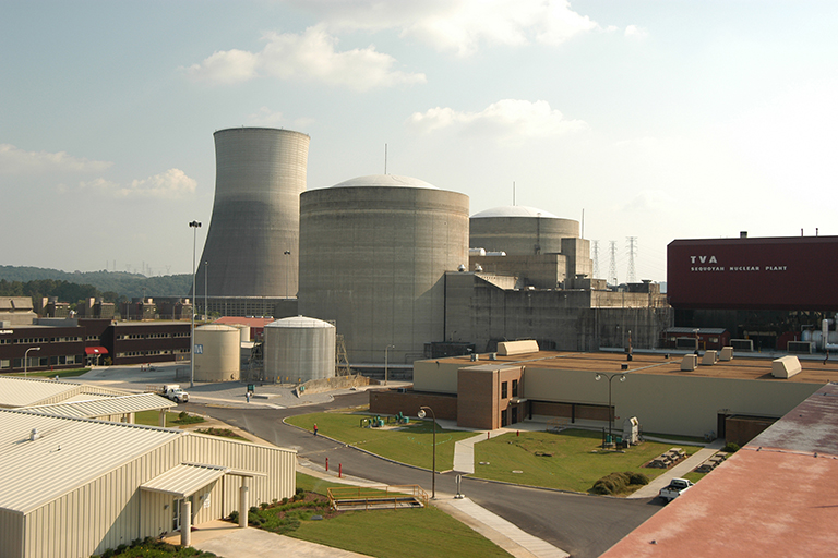 Aerial view of TVA’s Sequoyah Nuclear Plant.