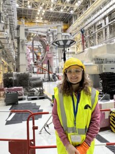 Livia Casali in a fusion experiment lab