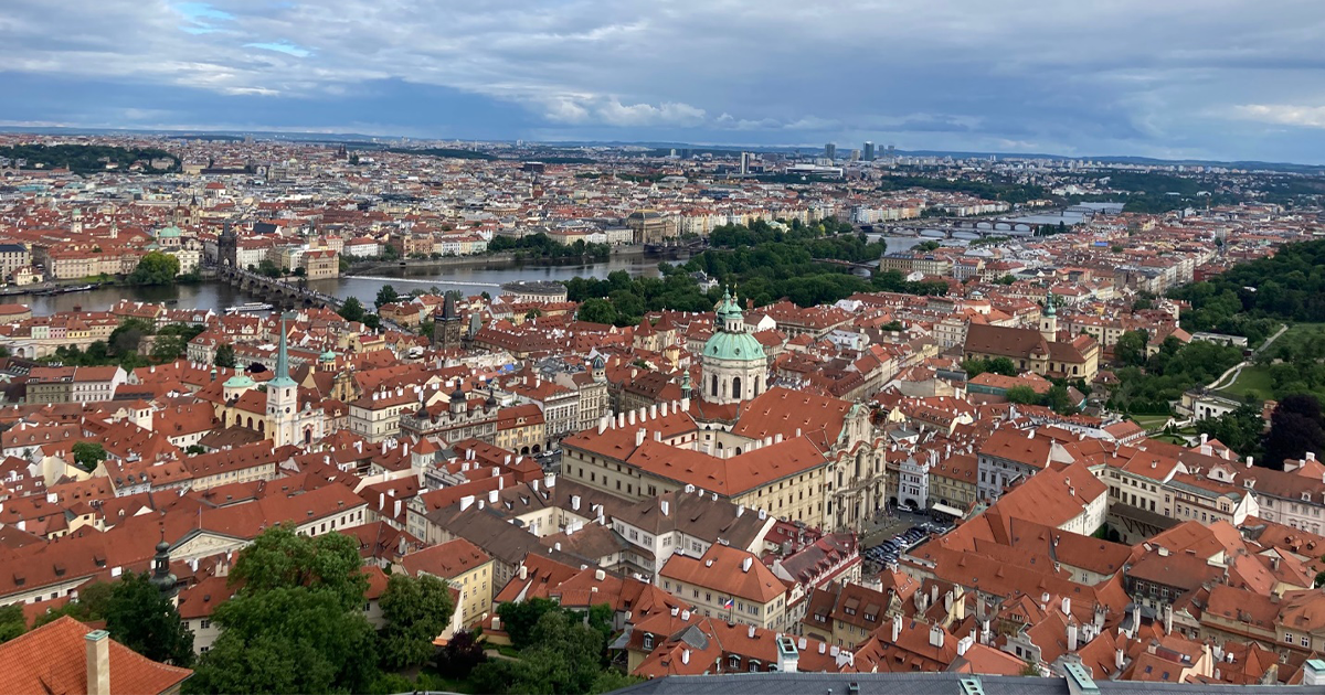 aerial view of the Czech Republic