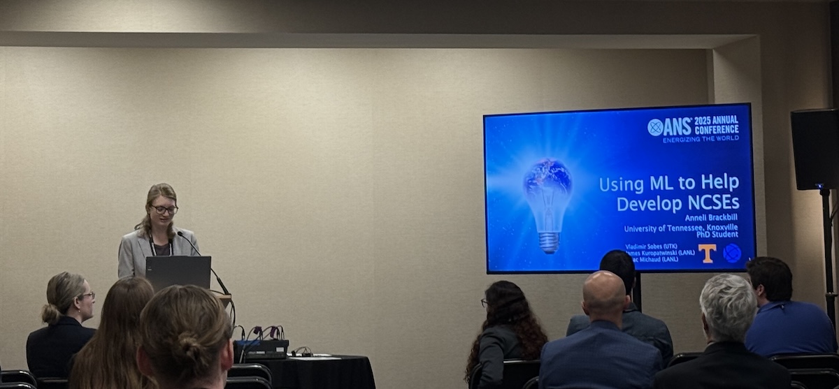 Anneli speaking about her research